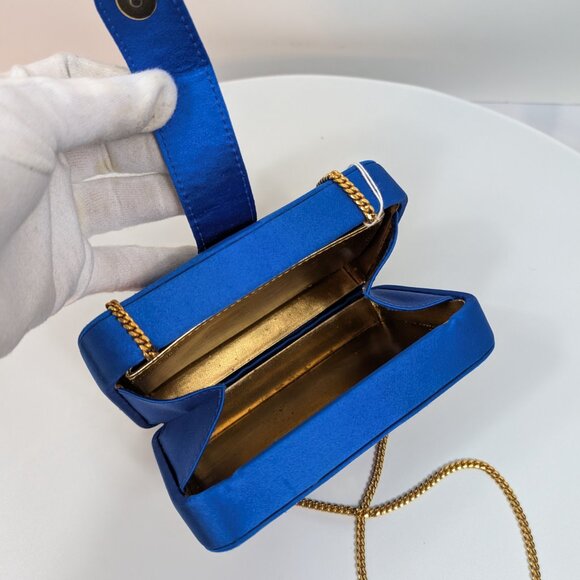 Loewe Blue Box Chain Clutch with Tassel - Picture 10 of 16